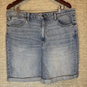 Vintage Wrangler Denim Shorts Women's Sz 16 Blue Jean Medium Wash USA